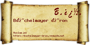 Büchelmayer Áron névjegykártya